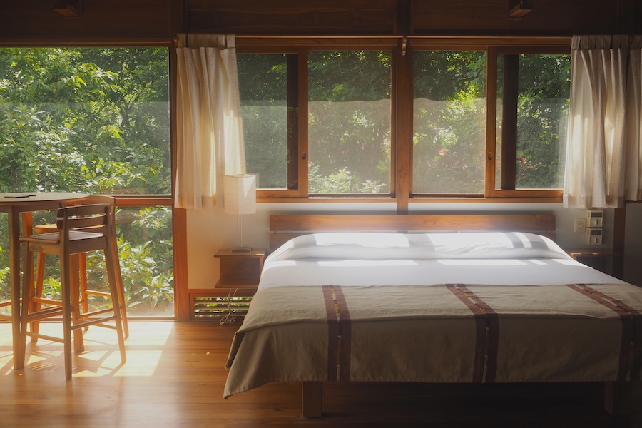 photo of the inside of the Jungle Canopy Bungalow rental