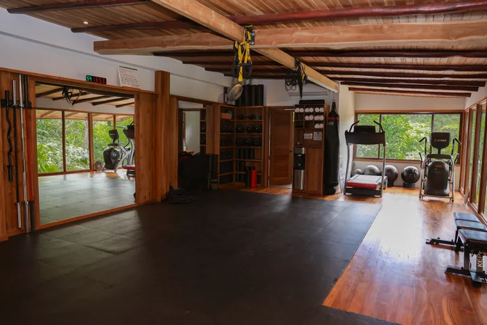 Overview of the gym at Taru