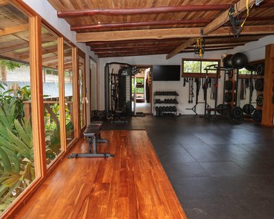 Private gym at Taru in Montezuma, Costa Rica